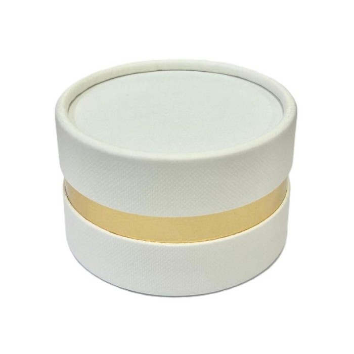 SCATOLA TONDA 8X6CM BIANCA